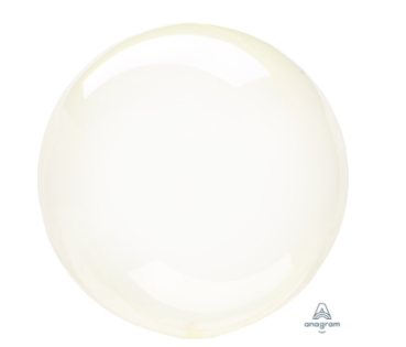 crystal clearz orbz - halbtransparent - Folienballon 45 cm ungefüllt