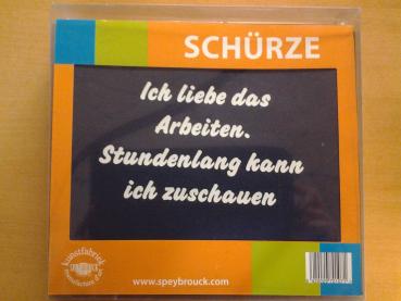 Schürze marine - Ich liebe das Arbeiten. Stundenlang kann ich zuschauen