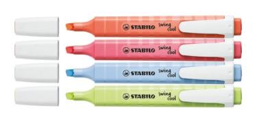 STABILO® Textmarker swing® cool Pastel Edition - 4er Etui