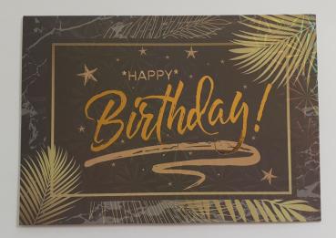 Holographic - Happy Birthday! - Doppelkarte A6 mit Couvert