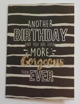 Holographic - Another Birthday and you are even more - Doppelkarte A6 mit Couvert