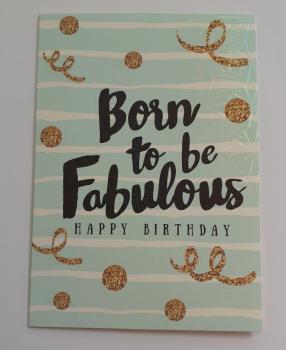 Holographic - Happy Birthday - Doppelkarte A6 mit Couvert