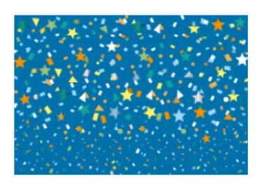 Wandelbar Doppelkarte quer 16,2 x 11,5 cm - Schnitzel-Sterne