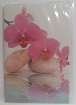 Orchideen - Doppelkarte A6 mit Couvert