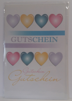 Gutschein - Doppelkarte A6 mit Couvert