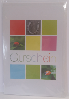 Gutschein - Doppelkarte A6 mit Couvert