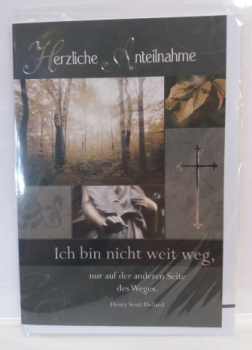 Herzliche Anteilnahme - Doppelkarte A6 mit Couvert