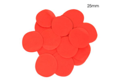 Red Paper - Rund Confetti - 25mm 14g