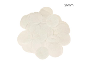 White Paper - Rund Confetti - 25mm 14g