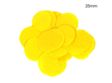 Yellow Paper - Rund Confetti - 25mm 14g