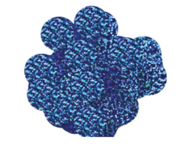 Blue Holographic Metallic - Rund Foil Confetti - 25mm 14g