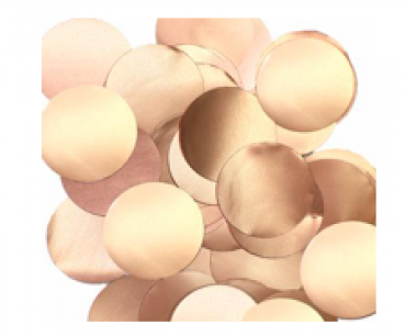 Rose Gold Pearl Metallic - Rund Foil Confetti - 25mm 14g