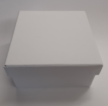 Geschenkbox 10 cm x 10 cm - weiss