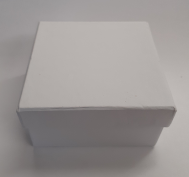 Geschenkbox 7 cm x 7 cm - weiss
