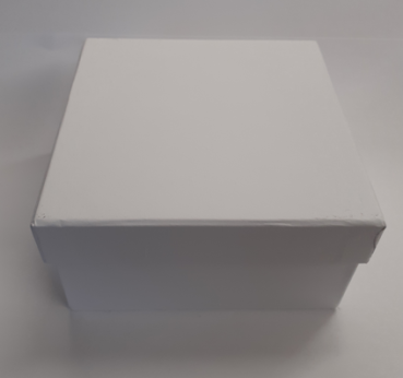 Geschenkbox 8 cm x 8 cm - weiss