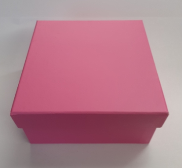 Geschenkbox 10 cm x 10 cm - rosa