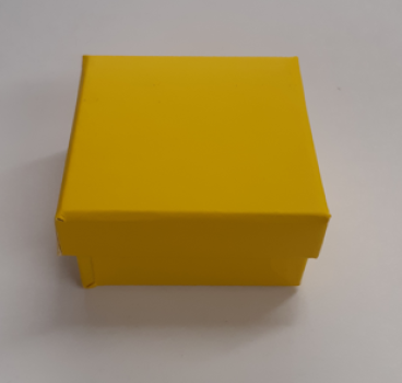 Geschenkbox 4 cm x 4 cm - gelb