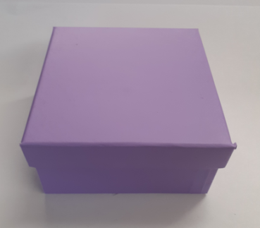 Geschenkbox 8 cm x 8 cm - lila