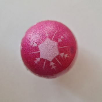 Flummi Schneeflocken Springball 45 mm - pink