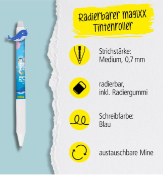 Gelschreiber magiXX - Wal - Tinte blau 0.7mm