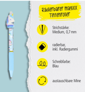 Gelschreiber magiXX - Unicorn 1 - Tinte blau 0.7mm