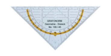 DUX Geodreieck 14cm 106/45 transparent