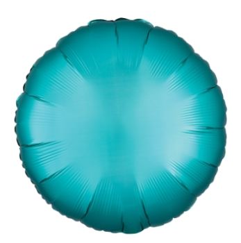 Satin Luxe jade - smaragdgrün - Folienballon 45 cm ungefüllt