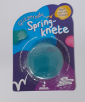 Glitzernde Springknete - türkis