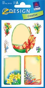 Ostern Papier Sticker, Motiv Ostern, 2 Bogen