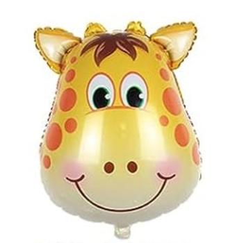 Giraffe - Folien Ballonfigur h:56 x b:44 cm - ungefüllt