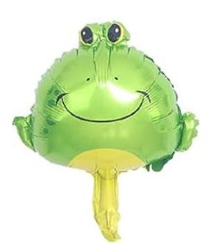 Frosch - Folien Ballonfigur 56 x 62 cm ungefüllt