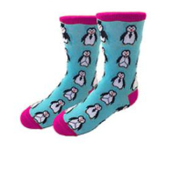 Kids Crazy Socks - Grösse 30-33 - Pinguin