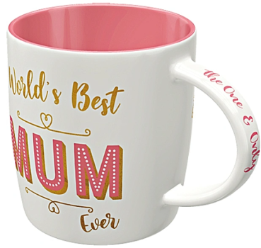 Tasse - Mugs, 330ml. Number 1 Mum, Word Up
