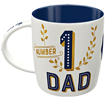 Tasse - Mugs, 330ml. Number 1 Dad, Word Up