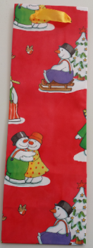 Geschenktüten Weihnachten Papier 130 g/m2  12 x 36 x 10 cm Sekttasche