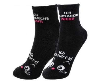 Zaubersocken - Ich schnarche nicht! Ich schnurre! - Größe 36-40