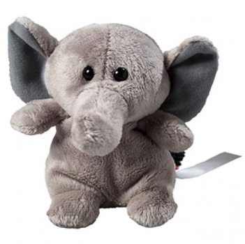 Plüschtier 12cm - Elefant grau