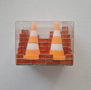 Radierer - Pylon 2er Set - orange + weiss