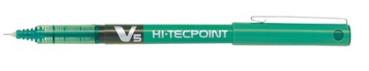 Pilot Hi-Tecpoint Rollerball Pen, V5 - Extra Fine 0.5 mm - grün