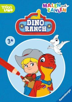 Malen nach Zahlen - Malbuch - Dino Ranch