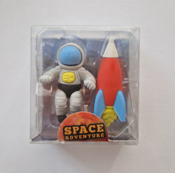 Radierer - Space Adventure 2er Set - grau + rot