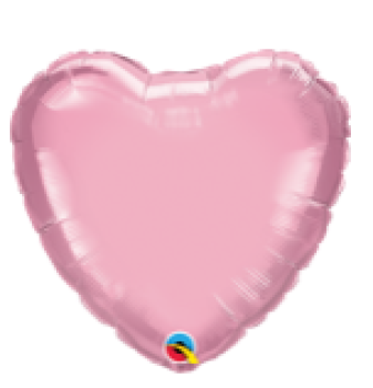 Herz Folien - peral pink - Folienballon 18 cm luftgefüllt