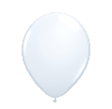 Ballon 13 cm - weiss - 1 Beutel - 5 Stück