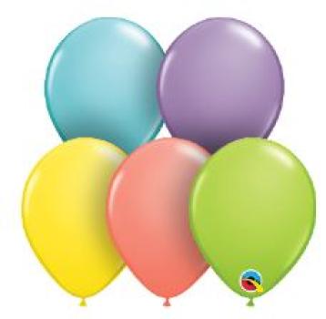 Ballon 13cm - Sorbert - Sorbertfarben-Mischung - 1 Beutel - 10 Stück - nur für Luftfüllung
