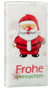 Samichlaus Frohe Weihnachten - Taschentücher 3-lagig, 10 Stk.