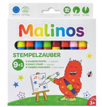 Malinos - Stifte - Stempelzauber - 9 Zauberstempel & 1 Zauberstift