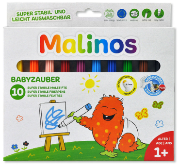 Malinos - Stifte - Babyzauber - 10 Malstifte