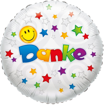 Danke Smile - Folienballon 45 cm ungefüllt