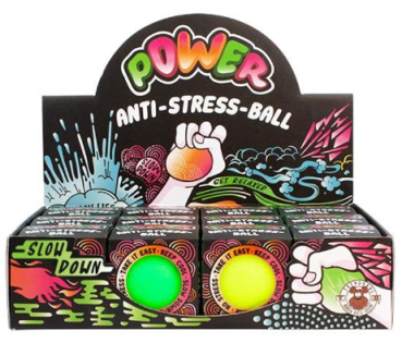 Anti-Stress und Relax Power Stressball  6,3 cm - grün