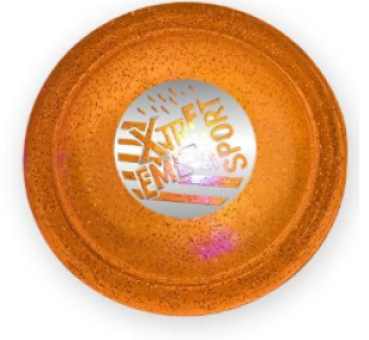 Xtreme Pocket Light-Up Frisbee In- & Outdoor 8,5 cm - orange
